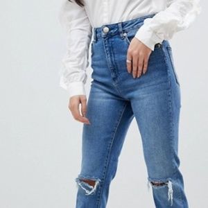 ASOS Denim High Waist Mom Jeans 30/32